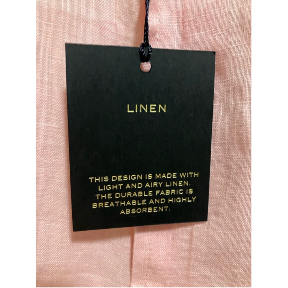 Club Room Pink 100% Linen Shirt XXL NWT - Picture 6 of 10